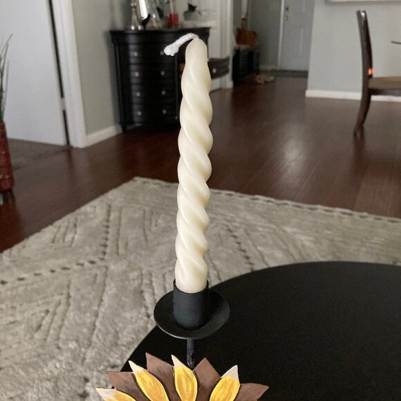 Sunflower Metal Taper Candle Holder - Picture 6 of 7